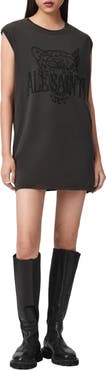 AllSaints Wild Brooke Cotton T-Shirt Minidress