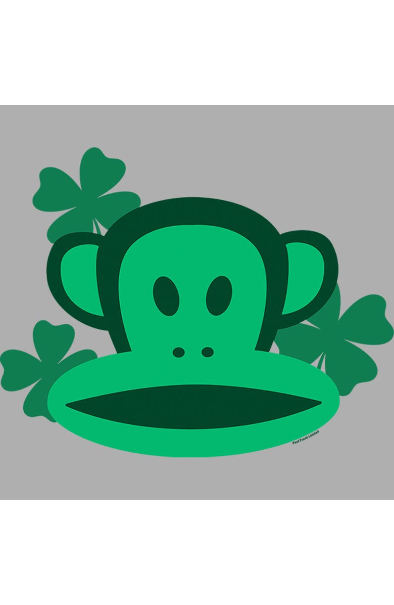 Paul Frank Boy's Paul Frank St. Patrick's Day Julius Face Graphic T-Shirt, Alternate, color, Athletic Heather