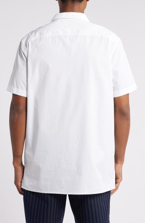 Nordstrom X Harlem's Fashion Row House Of Aama Hatch Camp Shirt In White- Navy Batik Graphic