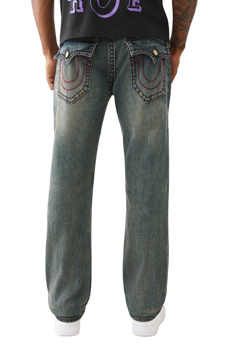 True Religion Ricky Big T Flap Straight Leg Jeans, Alternate, color,