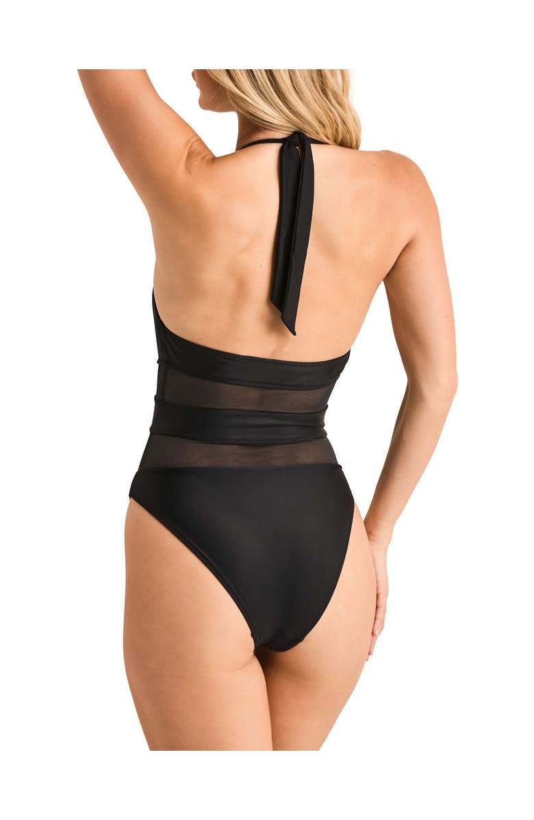 Adore Me Rikki Swimwear Swim Bodysuit, Alternate, color, Black