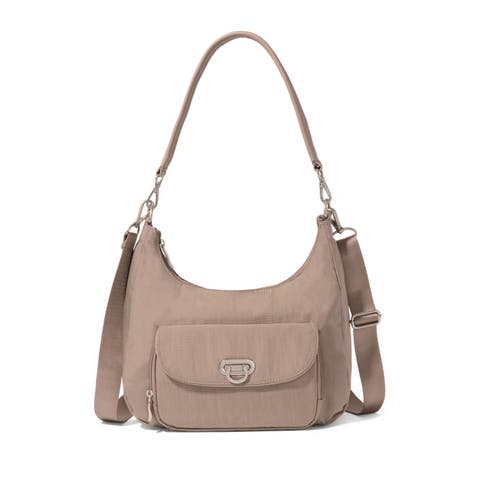 Coastal Flip Lock Half Moon Bag