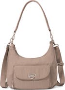 BAGGALLINI Coastal Flip Lock Half Moon Bag