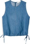 Madewell Cinched Denim Shell Top