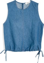 Madewell Cinched Denim Shell Top