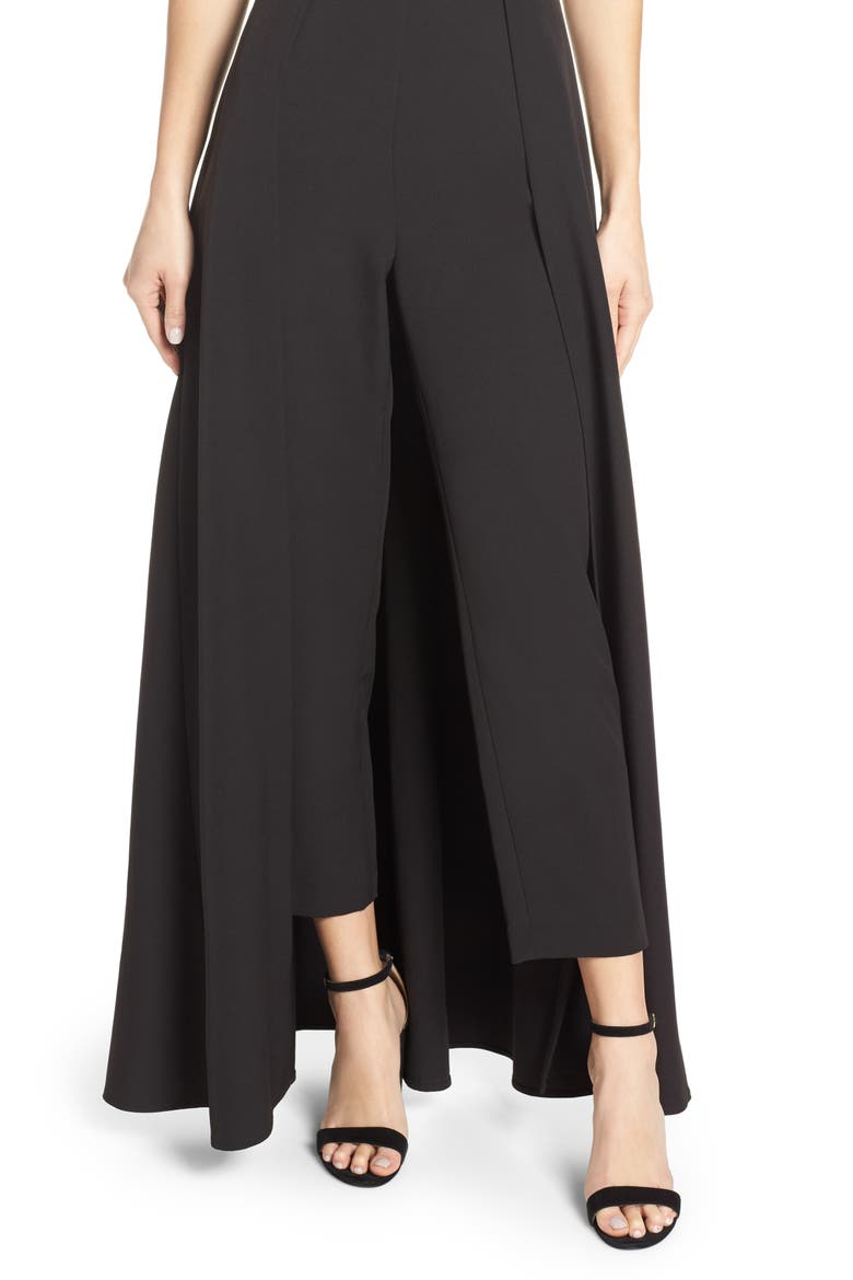Maxi Romper, Alternate, color, BLACK
