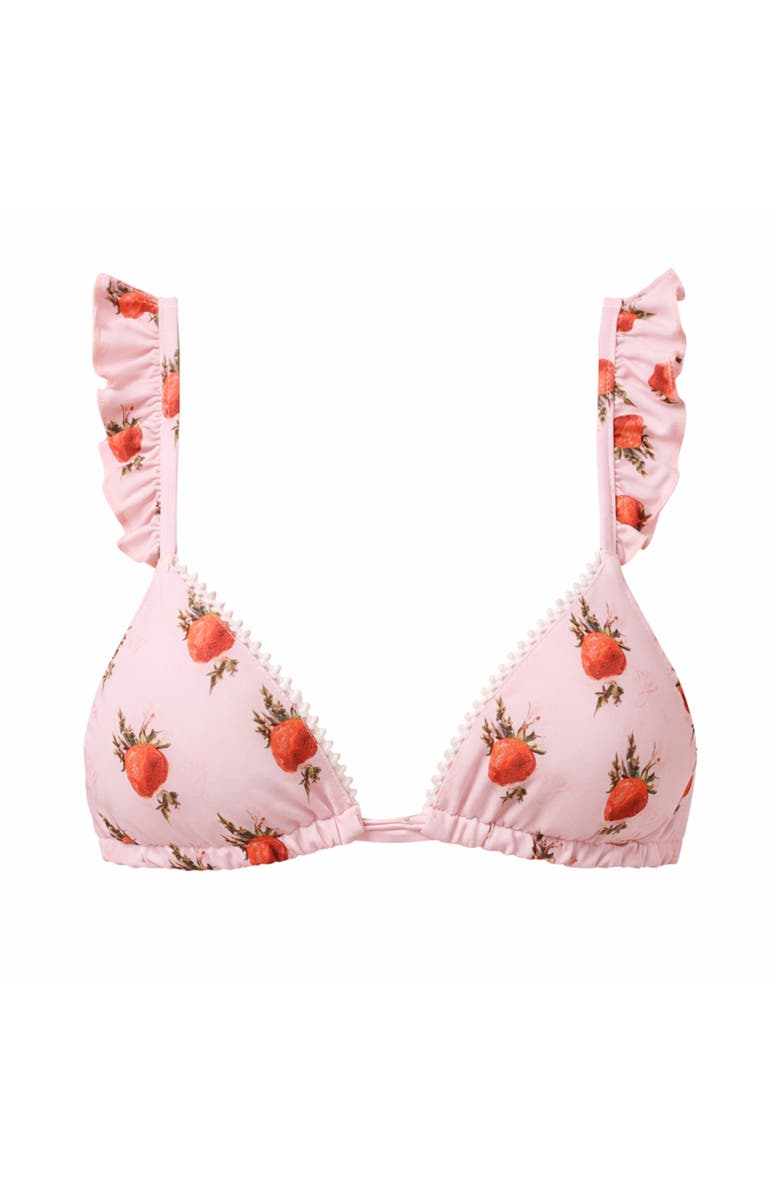 Ivy Swimwear Strawberry Milk Bikini Top, Main, color, Pink