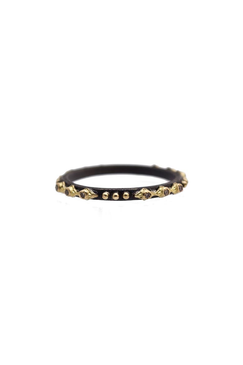 Old World Crivelli Dot Stackable Ring, Main, color, GOLD