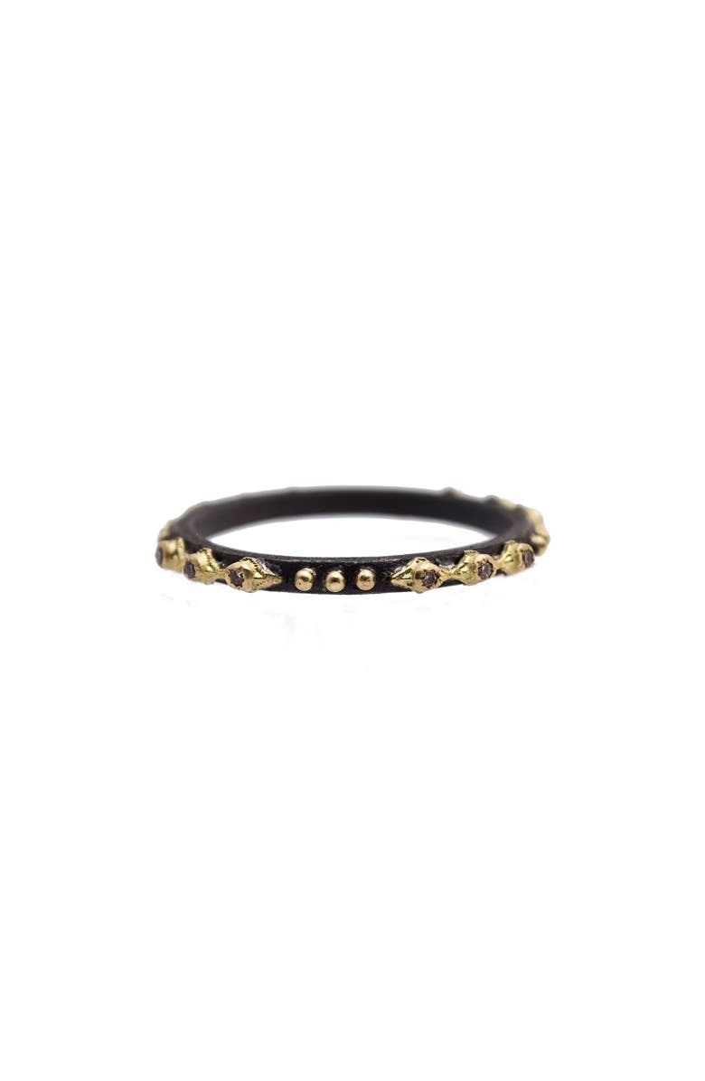 Armenta Old World Crivelli Dot Stackable Ring, Main, color, Gold