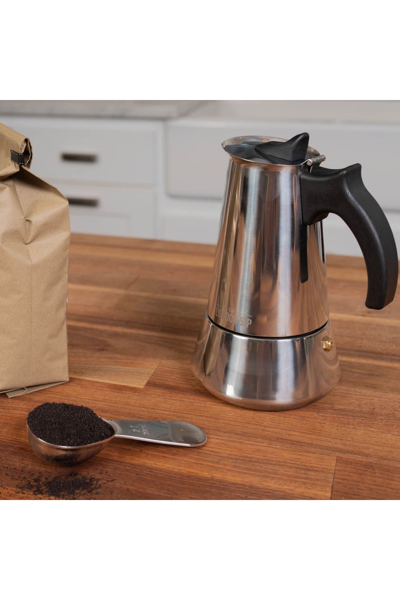 Stainless Steel Espresso Maker, Alternate, color, Silver