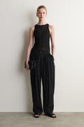 COS Draped Pleated Straight-leg Trousers