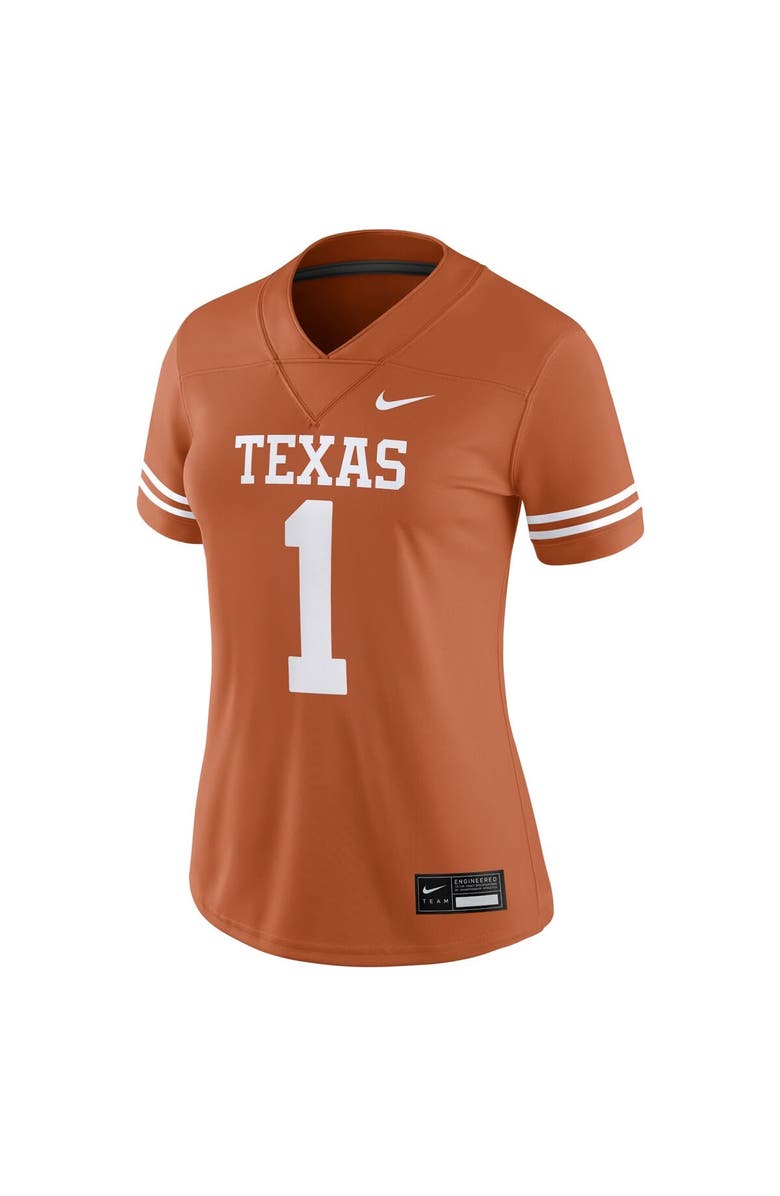 Nike Women's Nike #1 Texas Orange Texas Longhorns Game Jersey, Alternate, color, Burnt Orange