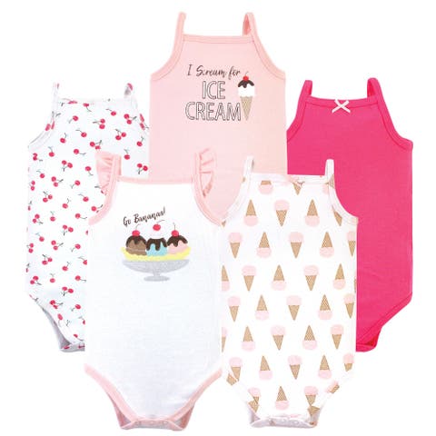 Soft Cotton Sleeveless Infant Bodysuits (Baby)
