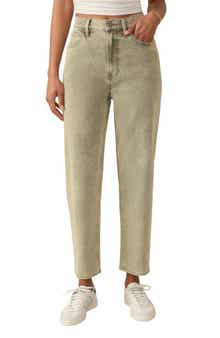 High Waist Slim Straight Leg Jeans