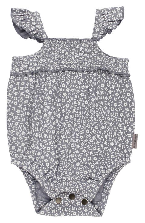 Floral Organic Cotton Gauze Bubble Romper (Baby)