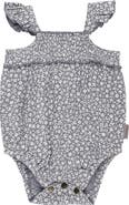 L'ovedbaby Floral Organic Cotton Gauze Bubble Romper