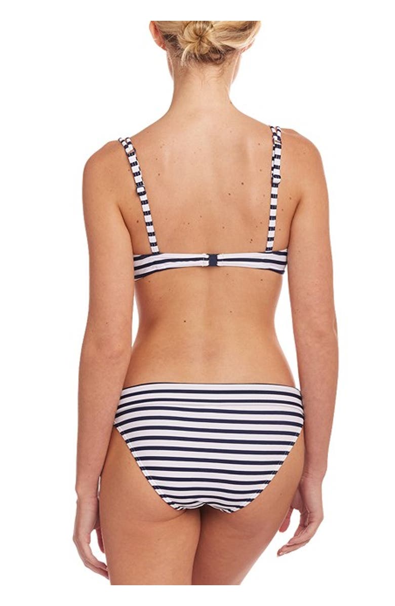 LASCANA Women's Pattern Underwire Bikini Top Size 40B, Alternate, color, Navy Striped