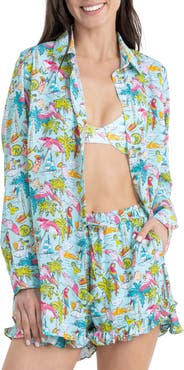 Kenny Flowers Margaritaville by Kenny Flowers - Welcome to Margaritaville - Women's Long Sleeve Resort Shirt