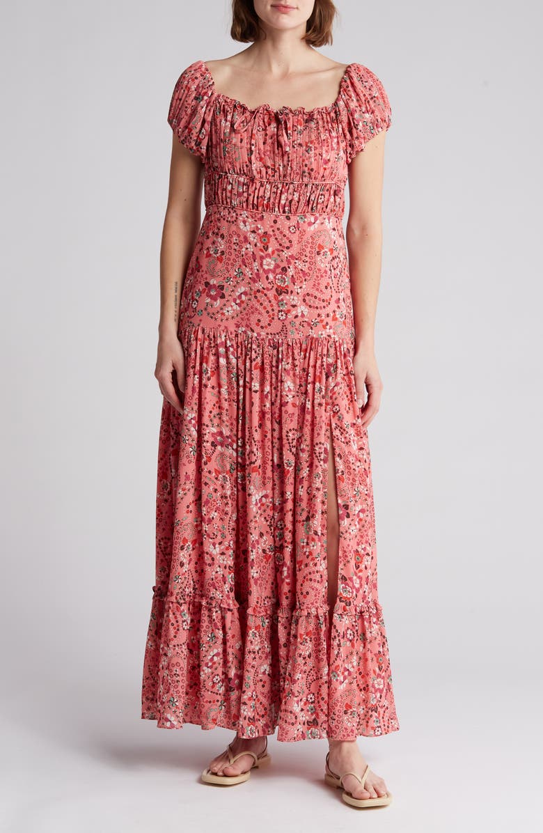 AREA STARS Gisele Tiered Maxi Dress, Main, color, 