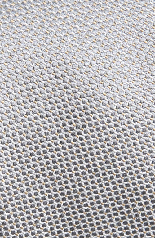 Hugo Boss Boss Neat Silk Tie In Metallic