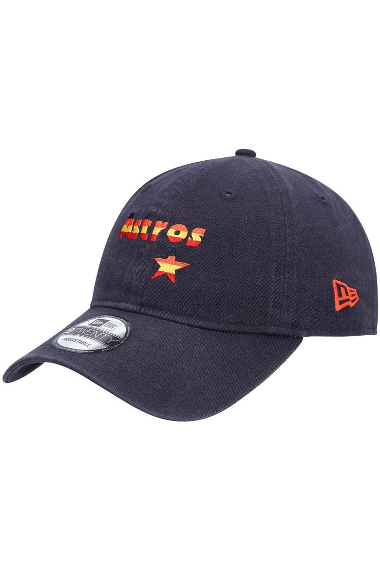Men's New Era Navy Houston Astros Fashion Core Classic 9TWENTY Adjustable Hat, Main, color, Navy