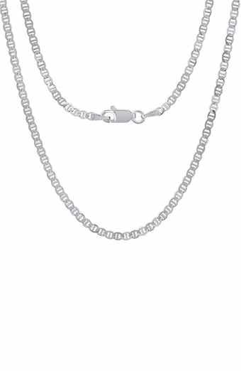 Sterling Silver Mariner Chain Necklace
