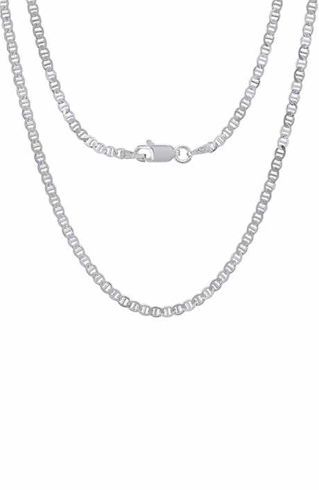 Sterling Silver Mariner Chain Necklace