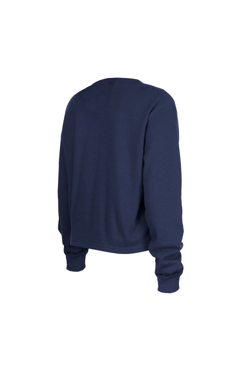 New Era Women's New Era Navy New England Patriots Thermal Crop Long Sleeve T-Shirt, Alternate, color, Navy