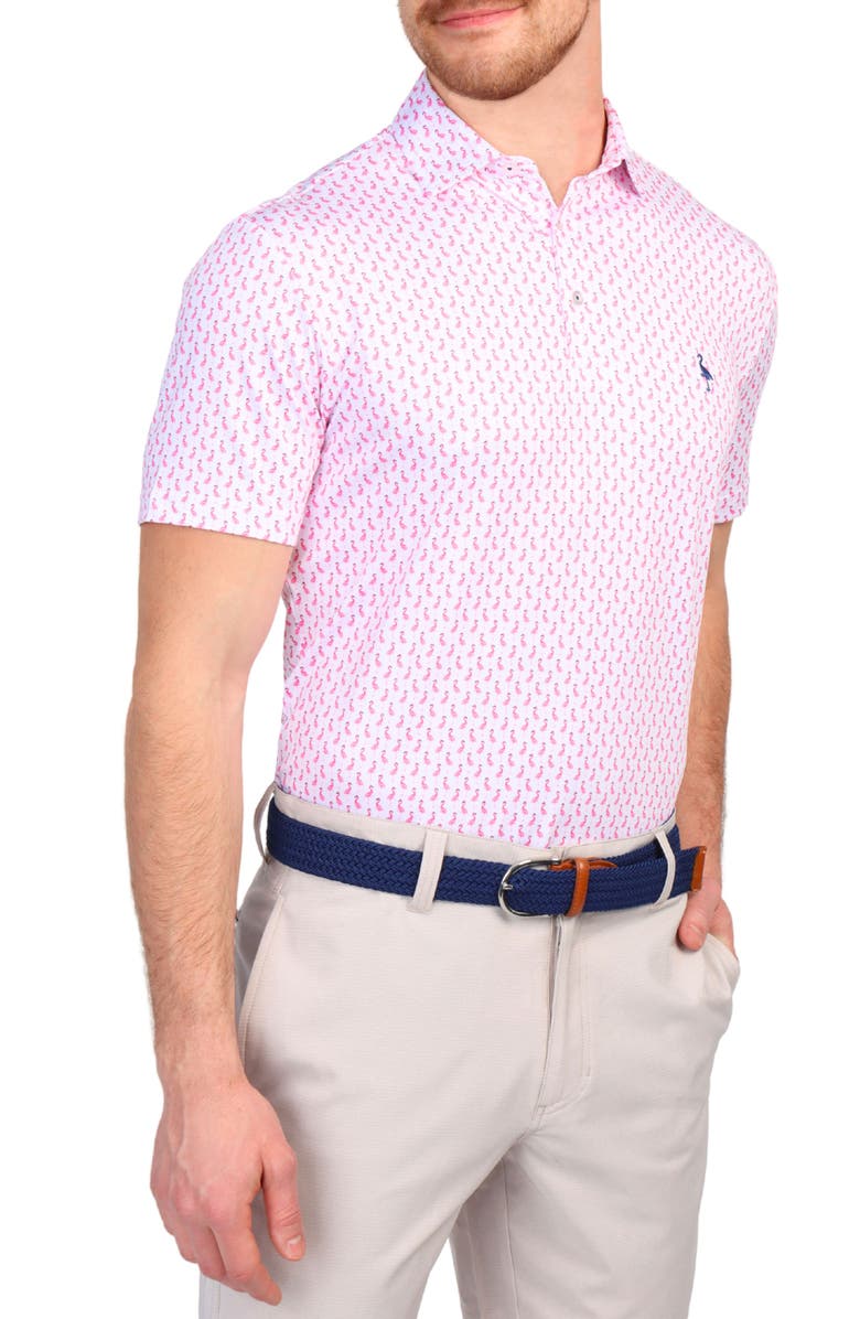 TailorByrd Flamingo Print Performance Polo, Alternate, color,