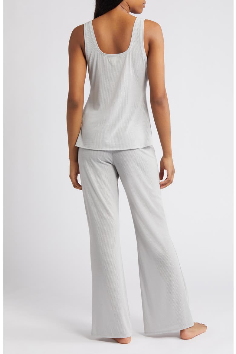 Dreamy Rib Pajamas, Alternate, color, GREY SILK