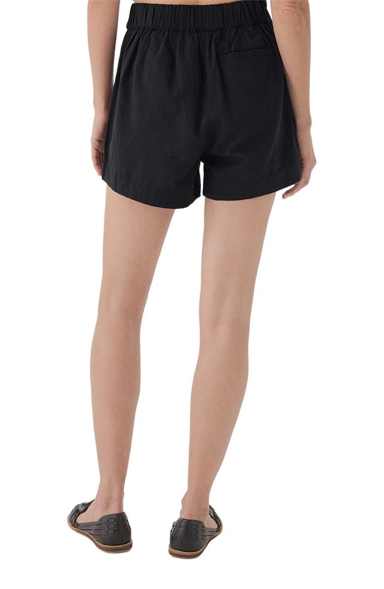 Pact Canopy Linen High-Waisted Short Made with Organic Cotton, Alternate, color, Black