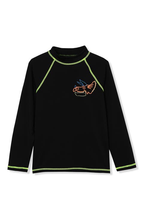 Boys Long Sleeve UPF 50 Sun Protection Rash Guard
