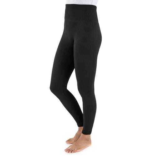 Muk Luks Fleece Lined Leggings In Black