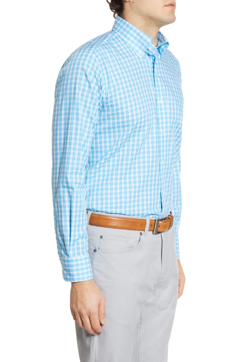Tides Regular Fit Tattersall Check Button-Down Shirt, Alternate, color, BLEU FRANCAIS