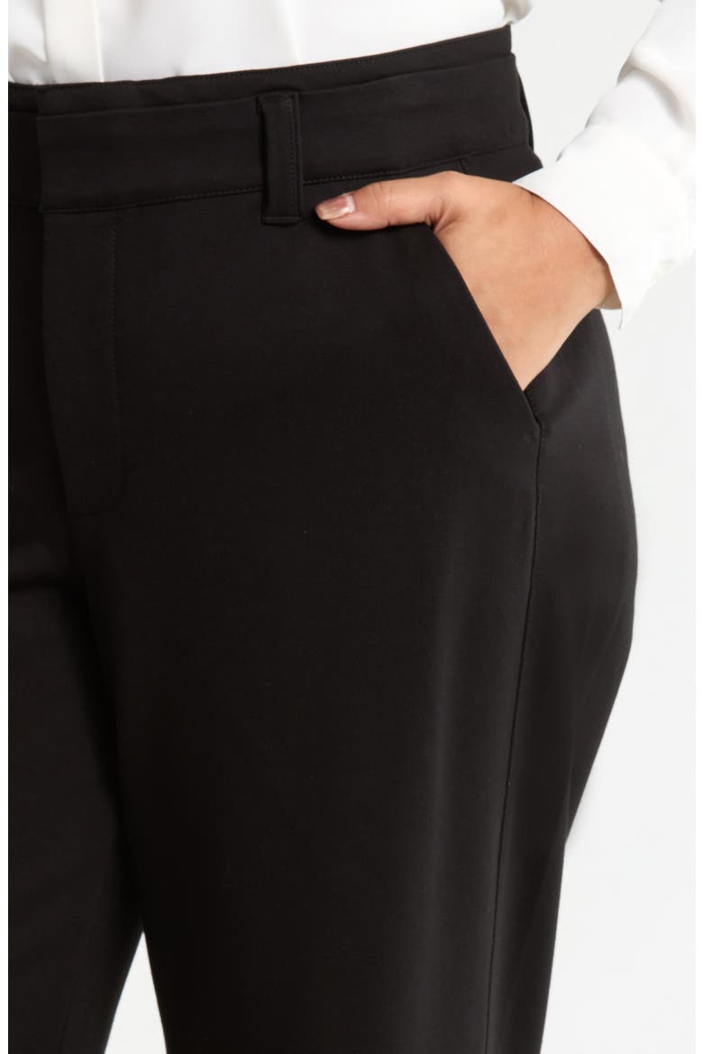 Skyrise Ankle Straight Leg Pants, Alternate, color, BLACK
