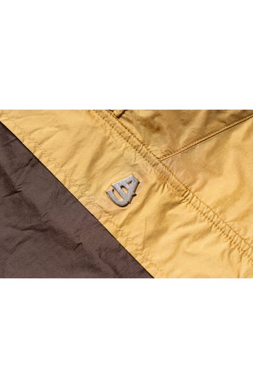 Alphastyle Lodi Water Repellent Lightweight Anorak Jacket In Brown
