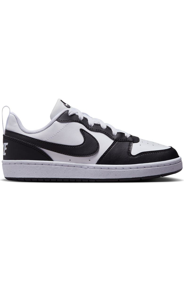 Nike Kids' Court Borough Low Top Sneaker, Alternate, color, White/ Black/ Black