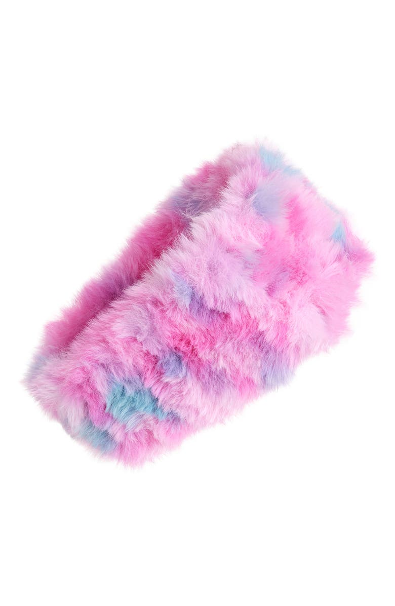 SURELL Kids' Faux Fur Headband, Main, color, Pink Multi