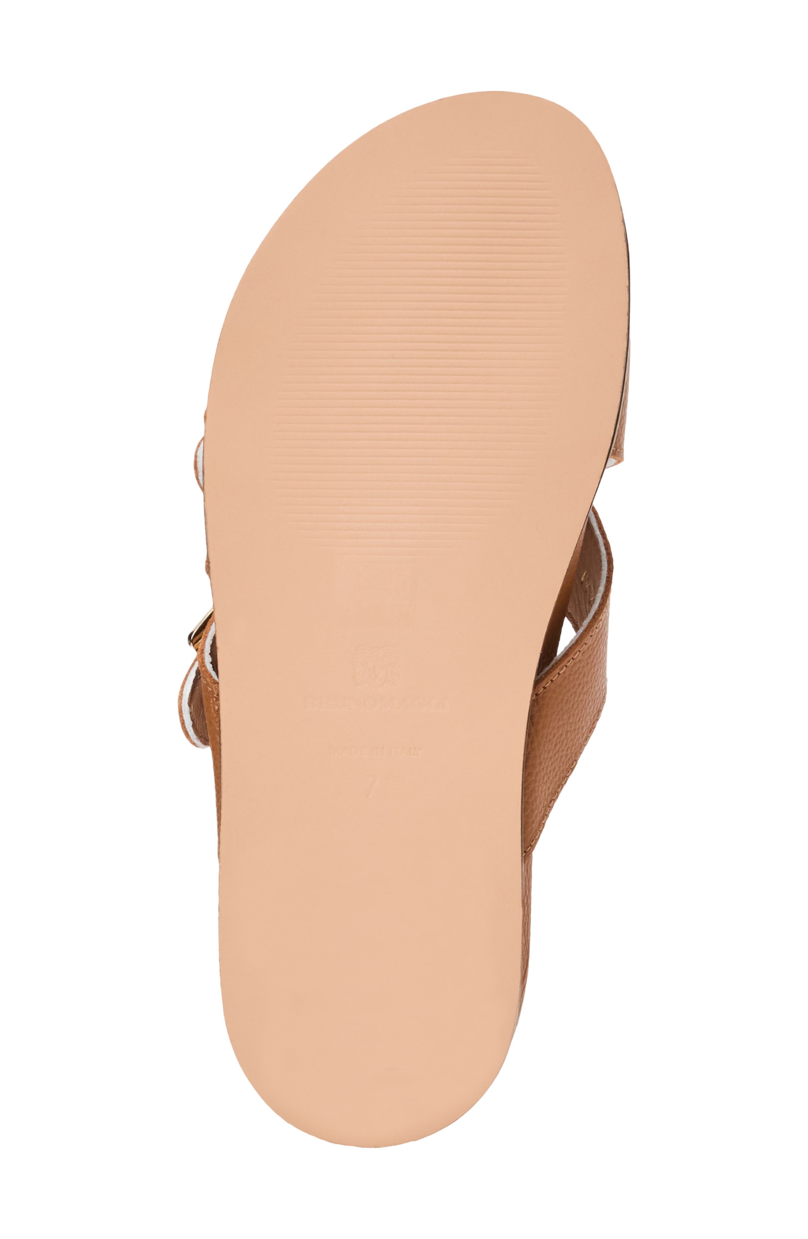 Genesis Slide Sandal, Alternate, color, COGNAC TUMBLED