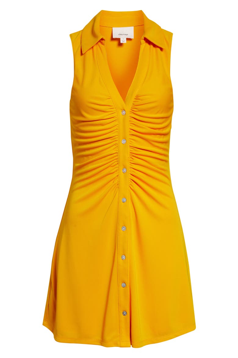 Melinda Sleeveless Minidress, Alternate, color, SAFFRON