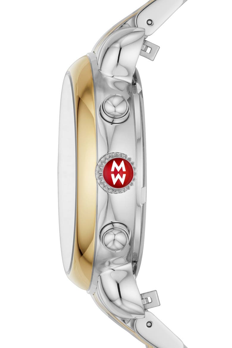 Women's CSX Diamond Embellished Bracelet Watch, 38mm - 0.03 ctw, Alternate, color, 2T SILVER/GOLD