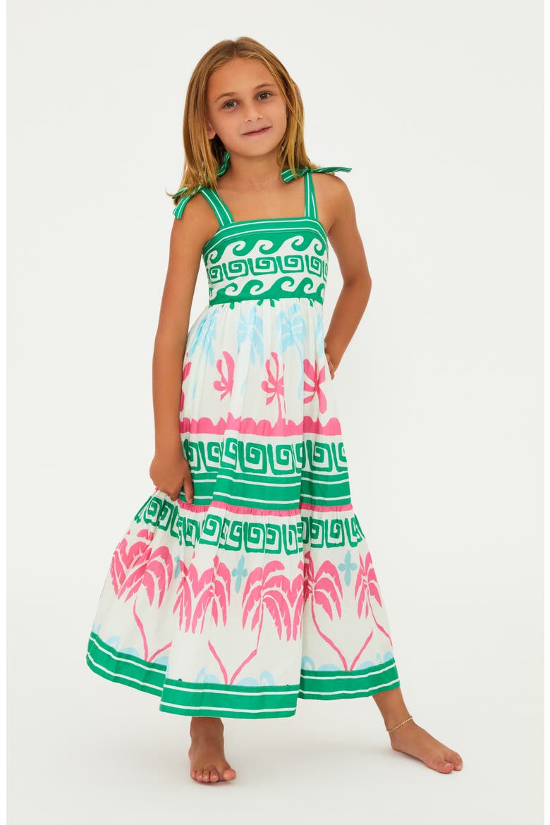 Kids' Little Cami Cotton Maxi Sundress, Main, color, TROPICAL PALM