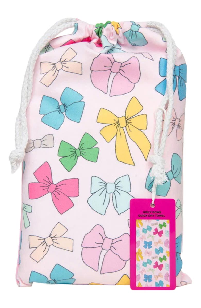 Katydid Bows Quick Dry Beach Towel, Alternate, color, 