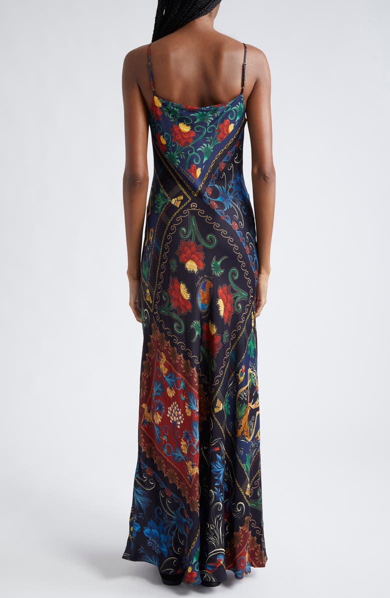 FARM Rio Arabesque Scarves Maxi Slipdress, Alternate, color,