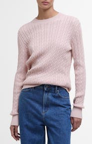 Barbour Hartland Cotton Cable Crewneck Sweater
