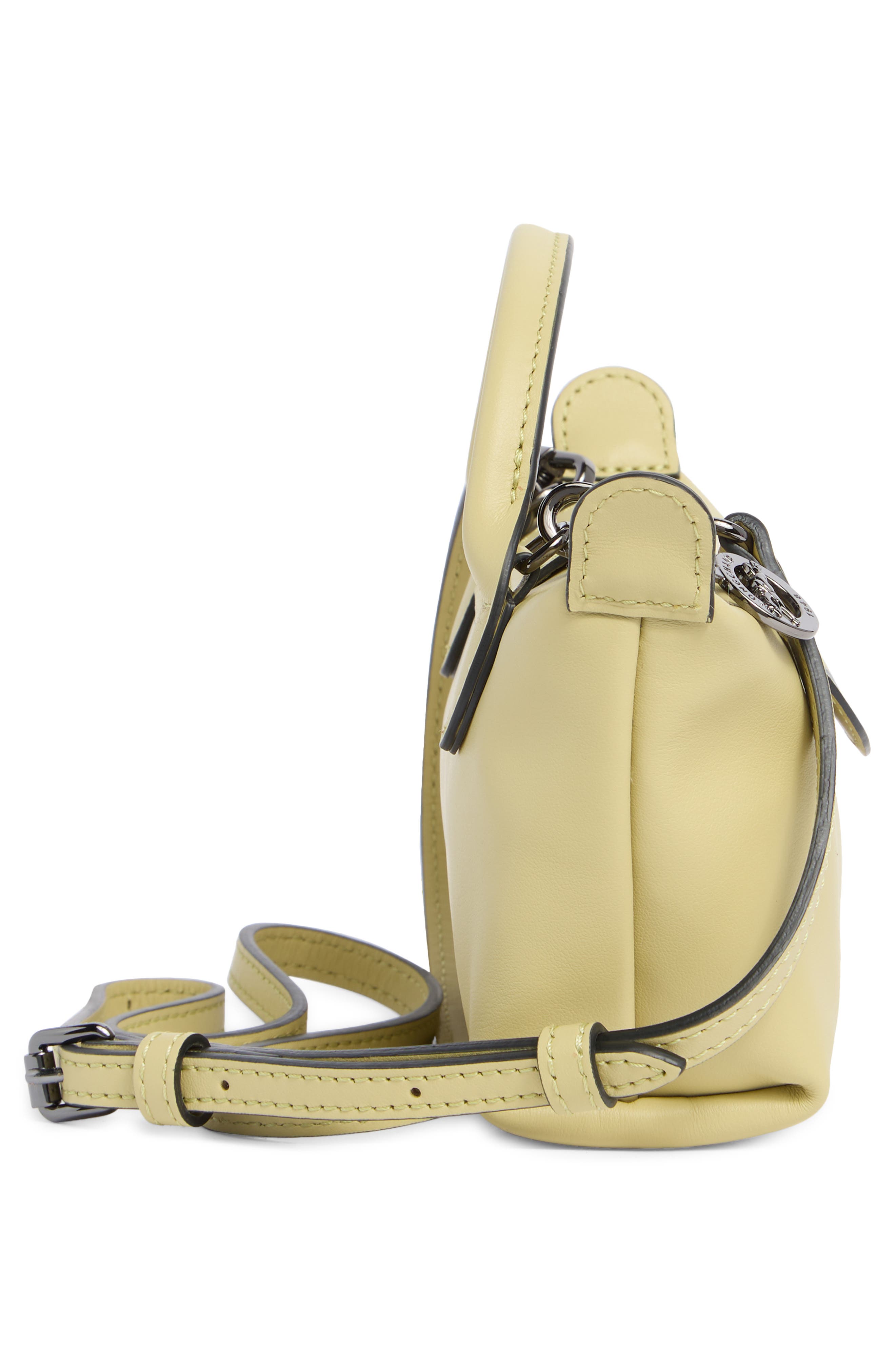 Extra Small Le Pliage Xtra Leather Clutch, Alternate, color, PISTACHIO