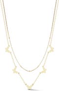 SPHERA MILANO Butterfly Layered Necklace
