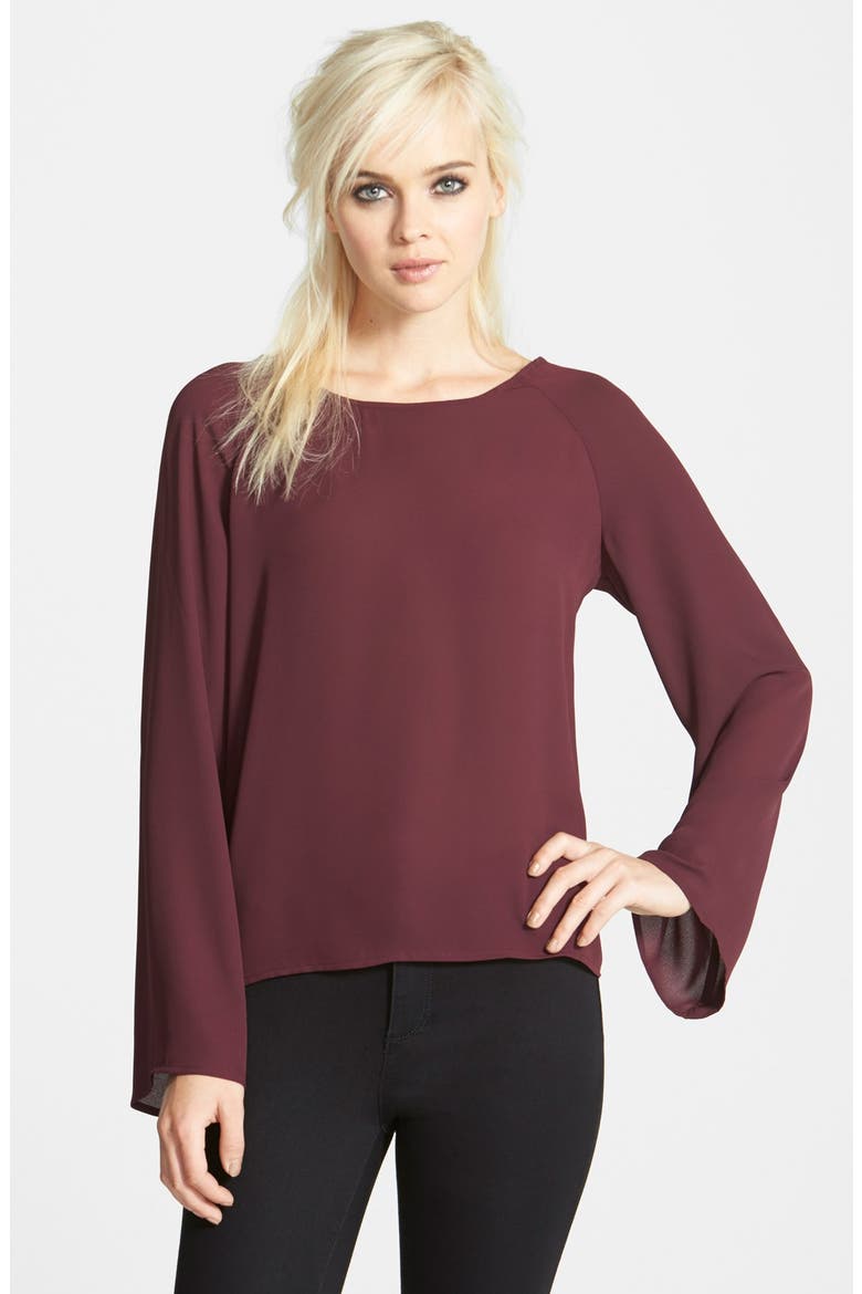 Strap Back Tunic, Main, color, BURGUNDY STEM