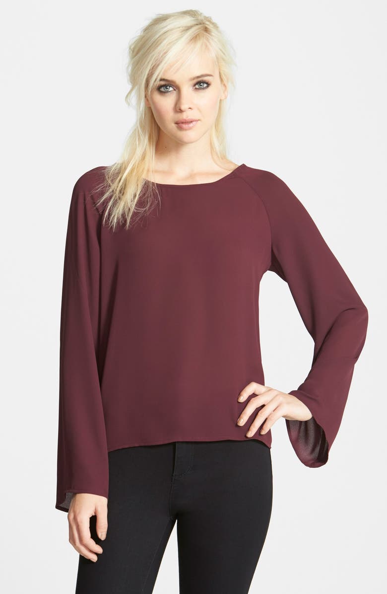 Leith Strap Back Tunic, Main, color, Burgundy Stem