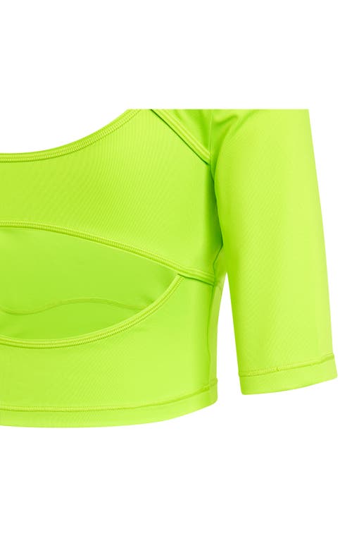 Adidas By Stella Mccartney Back Cutout Crop Top In Multi